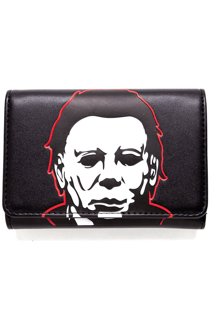 vegan leather horror monster wallet