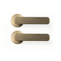 Momo Aspen Lever Handle Set Dark Brushed Brass ASPLH.DBB - The Blue Space