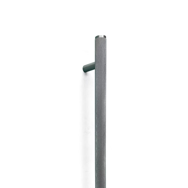 Momo Bellevue Knurled Door Pull With Back To Back Fixing 416Mm Dull Brushed Nickel BVKNAP.416BB.DBR - The Blue Space