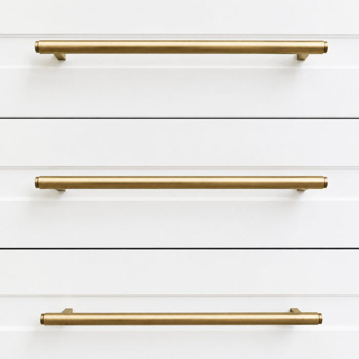 Project Image Momo Bellevue Plain Door Pull Handles 496mm Dark Brushed Brass BVPLAP.416BB.DBB - The Blue Space