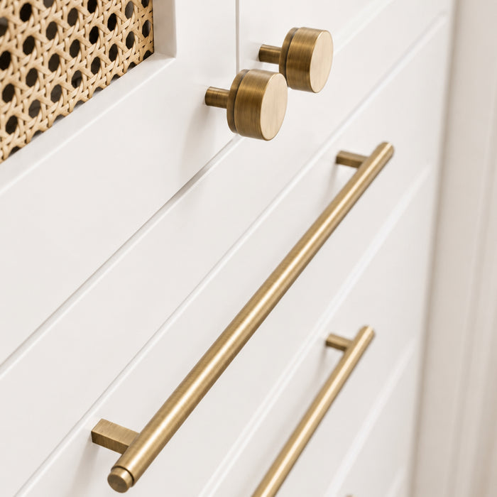 Project Image Momo Bellevue Plain Door Pull Handles 496mm Dark Brushed Brass BVPLAP.416BB.DBB - The Blue Space
