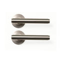 Momo Bellevue Plain Lever Handle Set Dull Brushed Nickel BVLHPL.DBR - The Blue Space