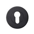 Momo Euro Cylinder Escutcheon Set Matte Black MHES.MBL - The Blue Space