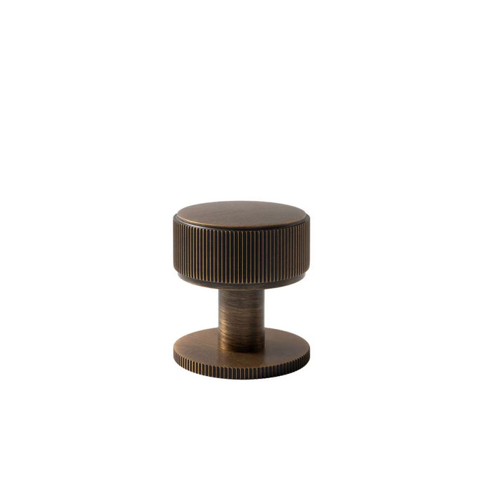 Momo Handles Belgravia 35mm Round Knob Lined  Bronze BLGLN035.BNZ - The Blue Space