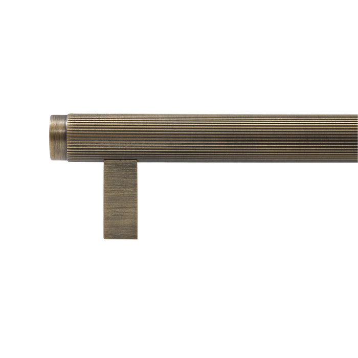 Momo Bellevue Lined Bar Pull Dark Brushed Brass P-BVPLD160.DBB - The Blue Space