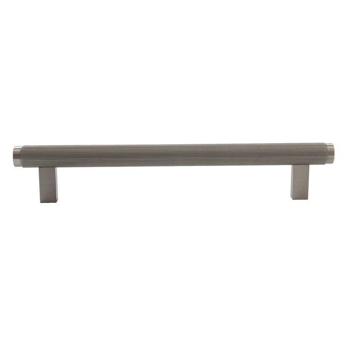 Momo Bellevue Lined Bar Pull Dull Brushed Nickel P-BVPLD160.DBR - The Blue Space