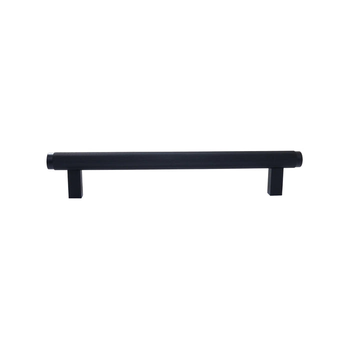 Momo Bellevue Lined Bar Pull Matte Black P-BVPLD160.MBL - The Blue Space