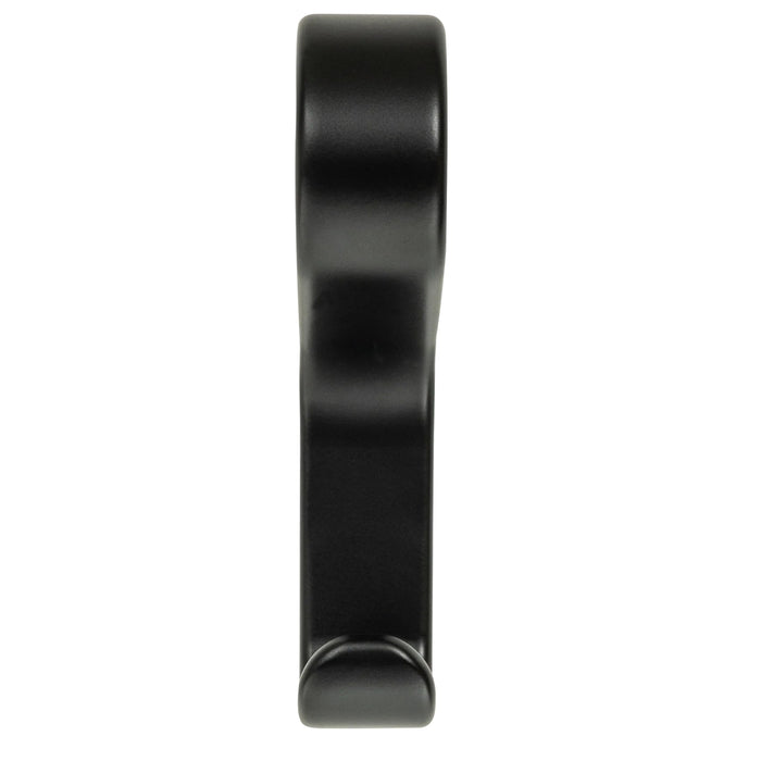 Front View Momo Belt Wall Hook 65mm Matte Black B7039.065.MBL - The Blue Space