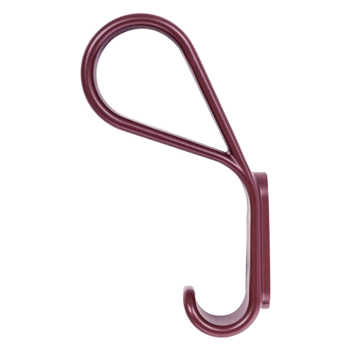 Side View Momo Belt Wall Hook 65mm Volcano Red B7039.065.VRD - The Blue Space