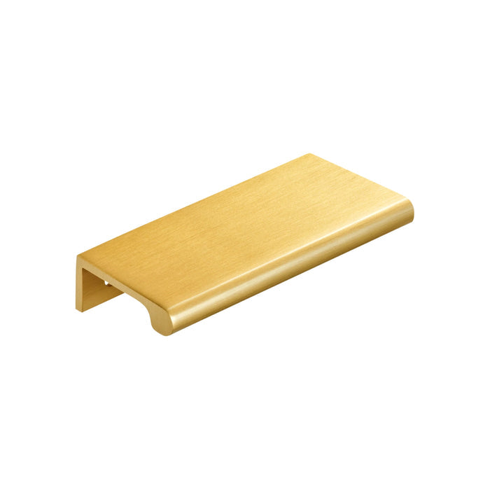 Side View Momo Chelsea Lip Pull Handle Brushed Satin Brass CHLP.096.BSB - The Blue Space
