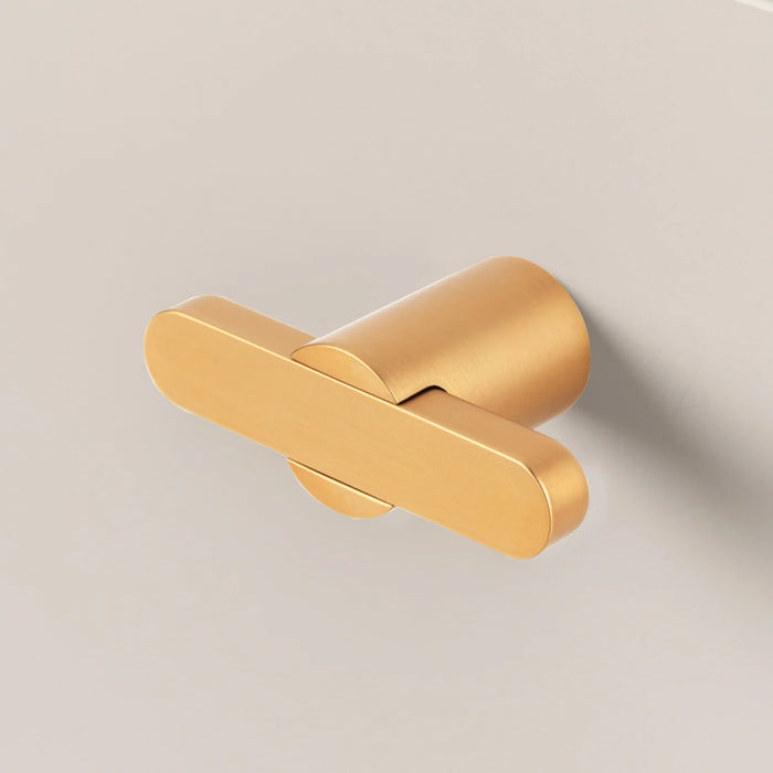 Momo Handles Fusion 58mm T Knob in Brushed Dark Brass FSN0627.058.BDB - The Blue Space