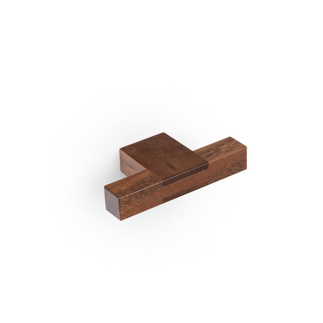 Momo Handles Hako T Knob 76mm Walnut HKO0695.076.WN - The Blue Space