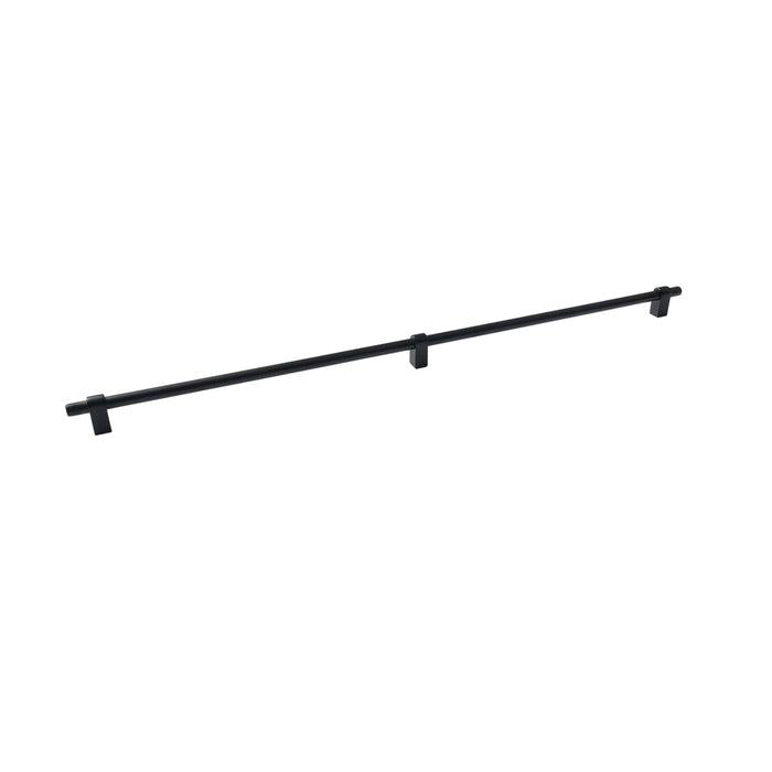 Side View Momo Handles Maida 648mm Pull Handle Matte Black MBH648.MBL - The Blue Space
