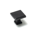 Momo Lucca Square Knob 30mm Matte Black LCK030.MBL - The Blue Space
