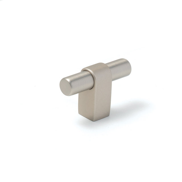Momo Maida T Knob 52mm Dull Brushed Nickel MTK052.DBR - The Blue Space