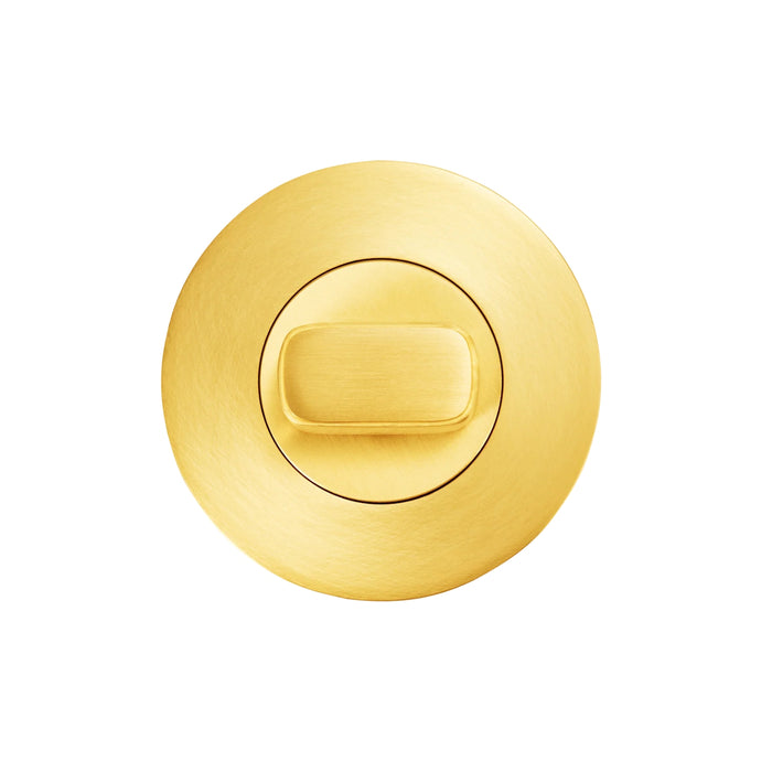 Momo Privacy Thumb Turn Set Brushed Satin Brass MHPS.BSB - The Blue Space