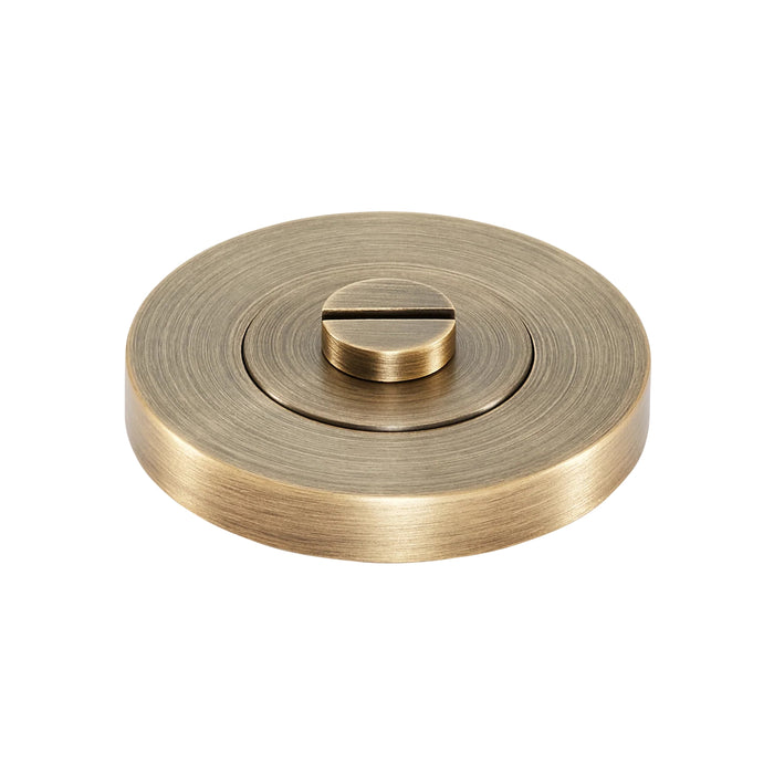 Lock Side View Momo Privacy Thumb Turn Set Dark Brushed Brass MHPS.DBB - The Blue Space