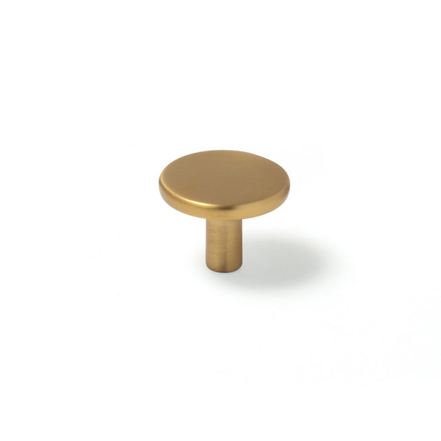 Momo Vena Knob 35mm Brushed Satin Brass VNK035.BSB - The Blue Space