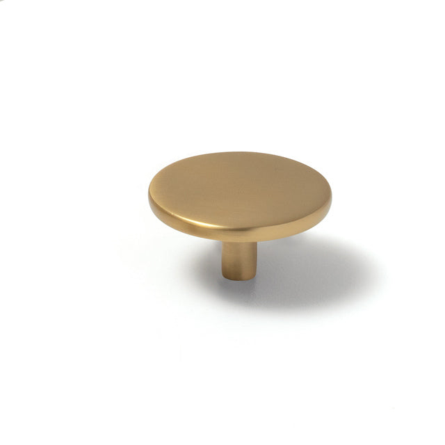 Momo Vena Knob 50mm Brushed Satin Brass VNK050.BSB - The Blue Space