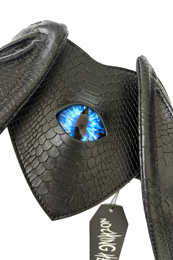 snakeskin batwing backpack