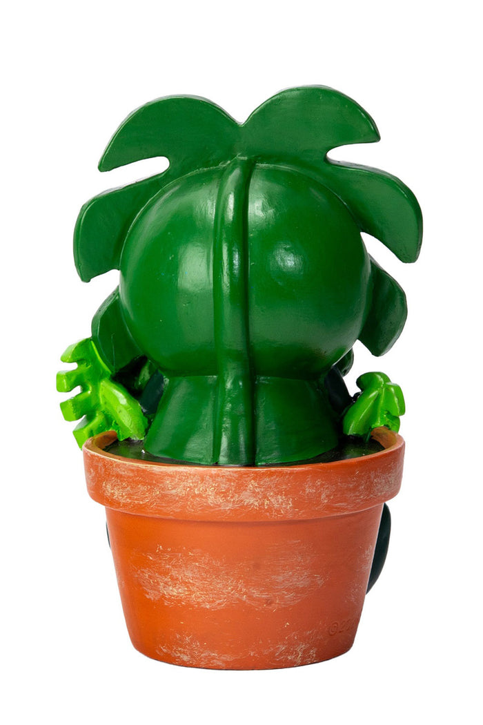 furrybones skeleton house plant statue
