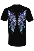 dark cottagecore tshirt with moth wings on the back