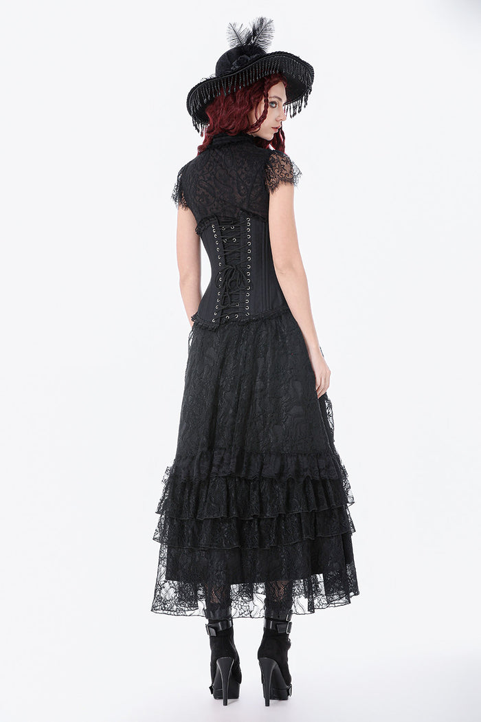 satin gothic underbust corset