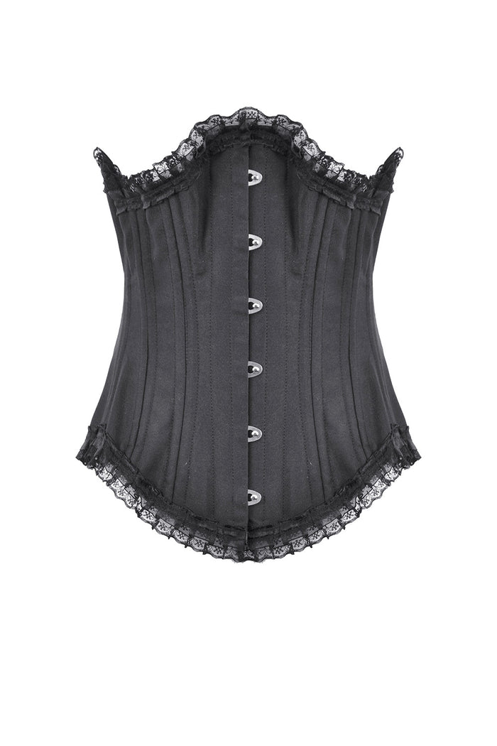 victorian satin gothic underbust corset