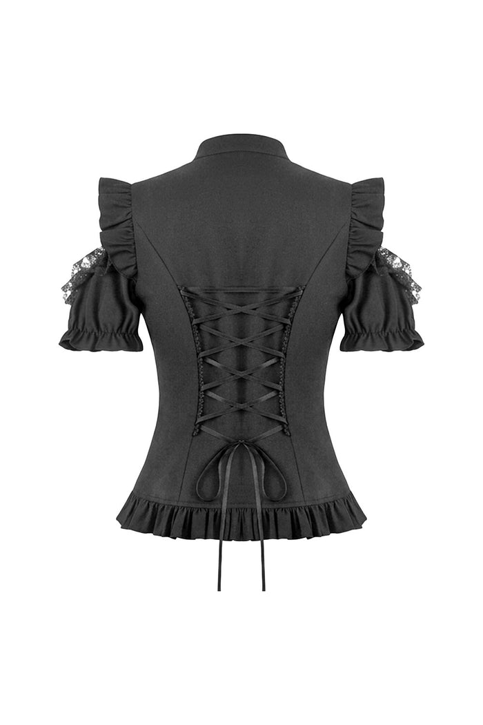 Victorian goth steampunk style womens shirt