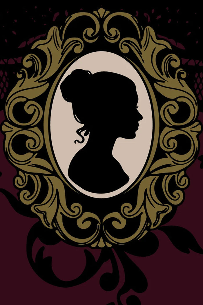 mourning brooch cameo graphic