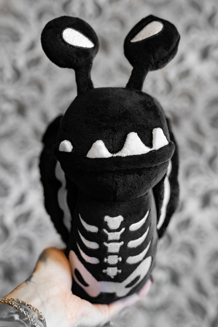 gothic snail plushie