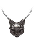 gothic cat necklace by alchemy