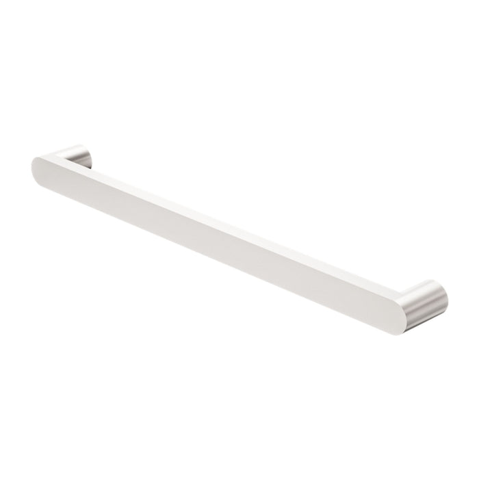Nero Bianca 240V Single Heated Towel Rail Brushed Nickel NR9025HBN - The Blue Space