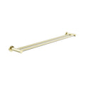 Nero Dolce II Double Towel Rail 800mm Brushed Gold NR2030DBG - The Blue Space