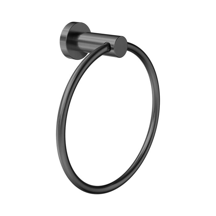 Nero Dolce II Hand Towel Ring Gun Metal NR2080GM - The Blue Space