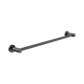 Nero Dolce II Single Towel Rail 600mm Gun Metal NR2024GM - The Blue Space