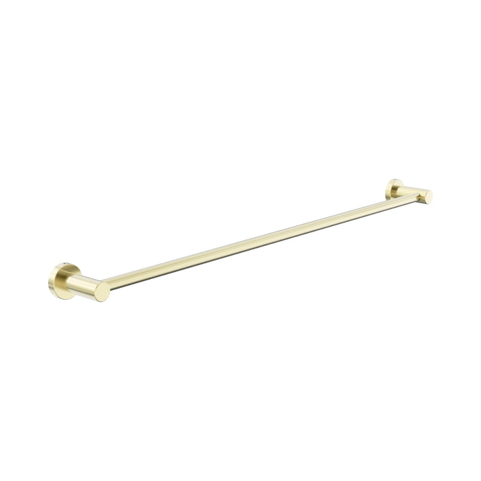 Nero Dolce II Single Towel Rail 800mm Brushed Gold NR2030BG - The Blue Space