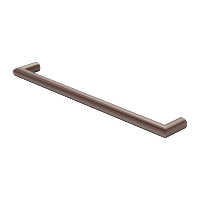 Nero Mecca 240V Single Heated Towel Rail Brushed Bronze NR1925HBZ - The Blue Space