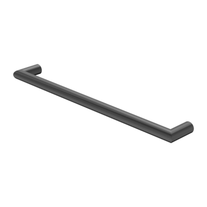 Nero Mecca 240V Single Heated Towel Rail Graphite NR1925HGR - The Blue Space
