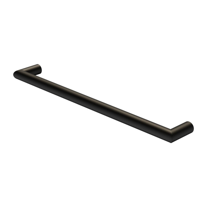 Nero Mecca 240V Single Heated Towel Rail Matte Black NR1925HMB - The Blue Space