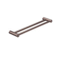 Nero Mecca Care 25mm Double Towel Grab Rail 600mm Brushed Bronze NRCR2524DBZ - The Blue Space