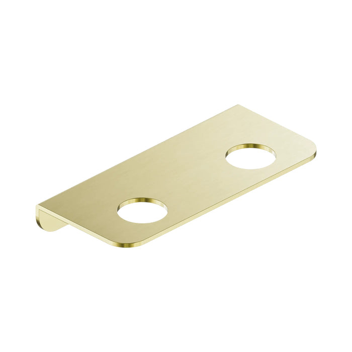 Nero Mecca Double Soap Bottle Holder Brushed Gold NR1985ABG - The Blue Space