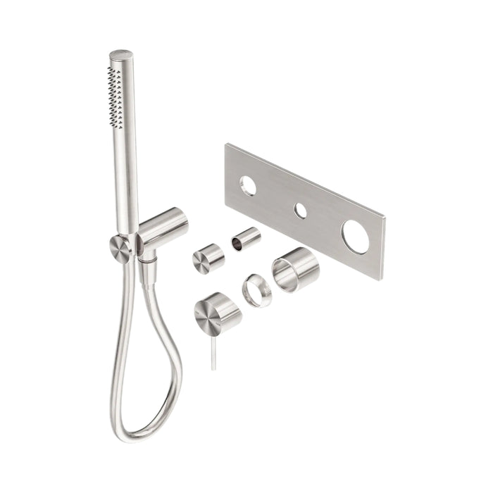 Nero Mecca Shower Mixer Diverter System Trim Kits Only Brushed Nickel