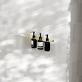 Lifestyle Nero Mecca Triple Soap Bottle Holder With Shelf Brushed Gold NR1985CBG - The Blue Space