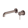 Nero Mecca Wall Basin/Bath Mixer Separate Back Plate 185mm Brushed Bronze NR221910C185BZ_KIT - The Blue Space