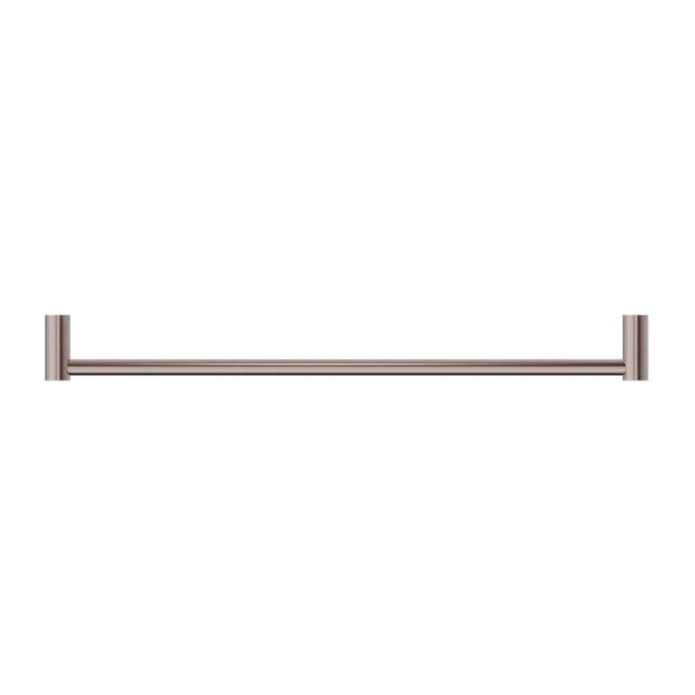 Top Nero New Mecca Single Towel Rail 800mm Brushed Bronze NR2330BZ - The Blue Space
