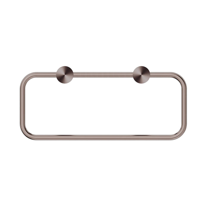 Front Nero New Mecca Towel Ring Brushed Bronze NR2380ABZ - The Blue Space