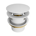 Nero Pop Up Bath Waste 40mm With Overflow Matte White NRA710MW - The Blue Space