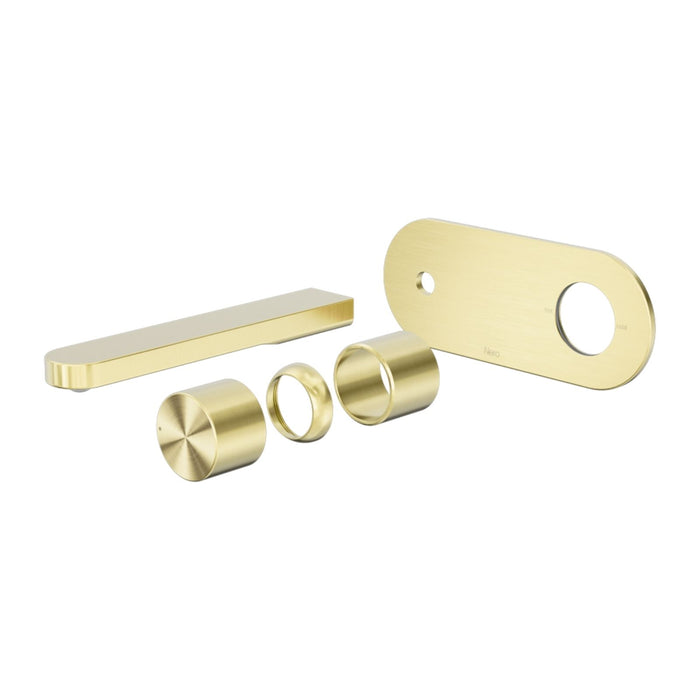 Nero Pure SS316L Wall Basin/Bath Mixer Trim Kits Only Brushed Gold NR172210ATBG - The Blue Space