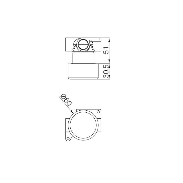 Technical Drawing Nero Serenity Progressive Shower Mixer With Metal Handle Chrome 24E006CH - The Blue Space
